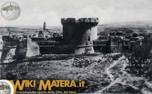 Foto antica Castello Tramontano - Matera