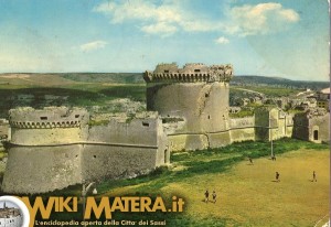 Foto antica Castello Tramontano - Matera